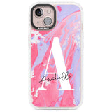 Personalised Pink & Purple - Marble Custom Phone Case iPhone 13 / Impact Case,iPhone 14 / Impact Case,iPhone 15 Plus / Impact Case,iPhone 15 / Impact Case Blanc Space