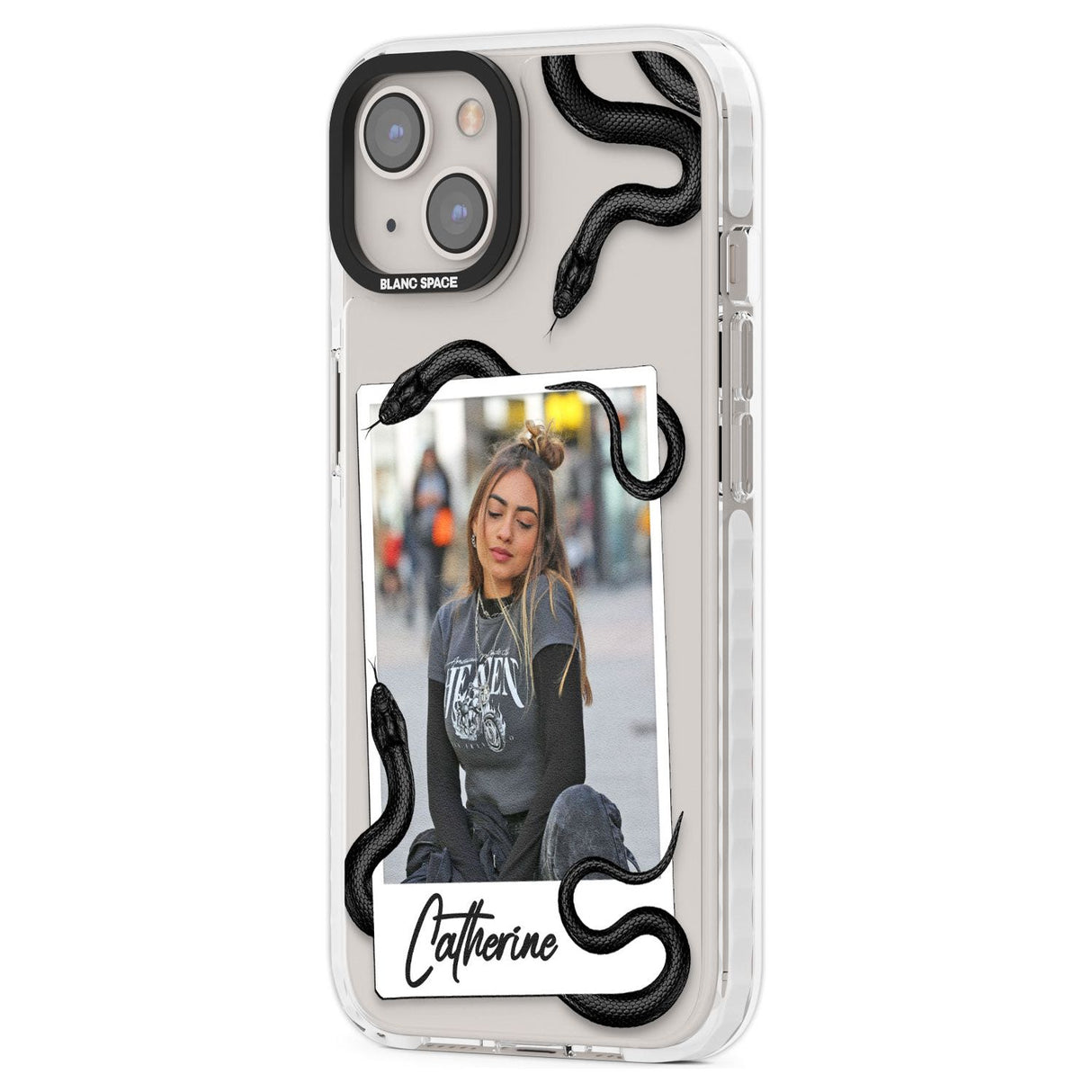 Personalised Snake Instant PhotoPhone Case for iPhone 14