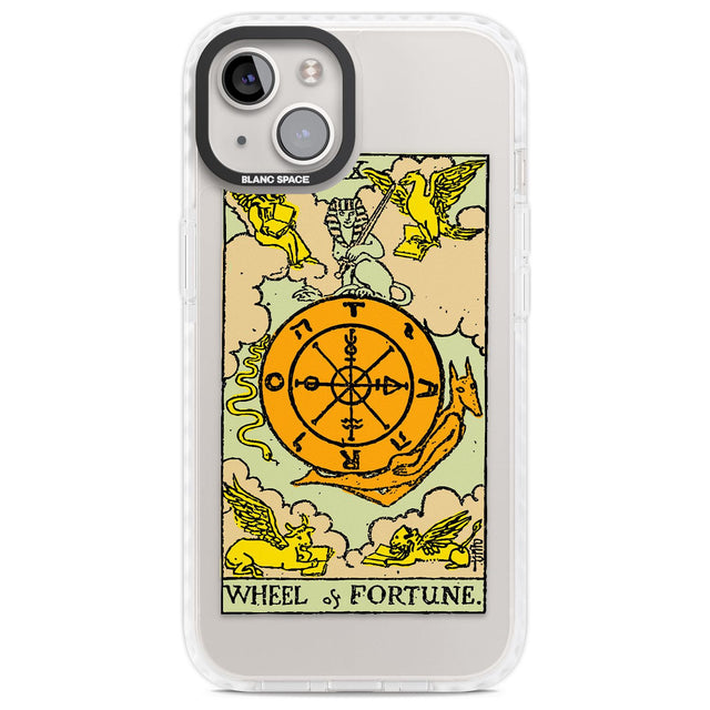 Personalised Wheel of Fortune Tarot Card - Colour Phone Case iPhone 13 / Impact Case,iPhone 14 / Impact Case,iPhone 15 Plus / Impact Case,iPhone 15 / Impact Case Blanc Space