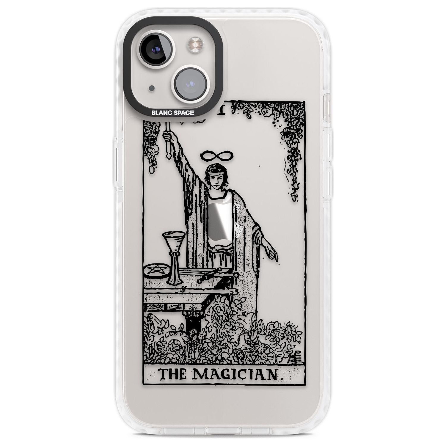 Personalised The Magician Tarot Card - Transparent Custom Phone Case iPhone 13 / Impact Case,iPhone 14 / Impact Case,iPhone 15 Plus / Impact Case,iPhone 15 / Impact Case Blanc Space