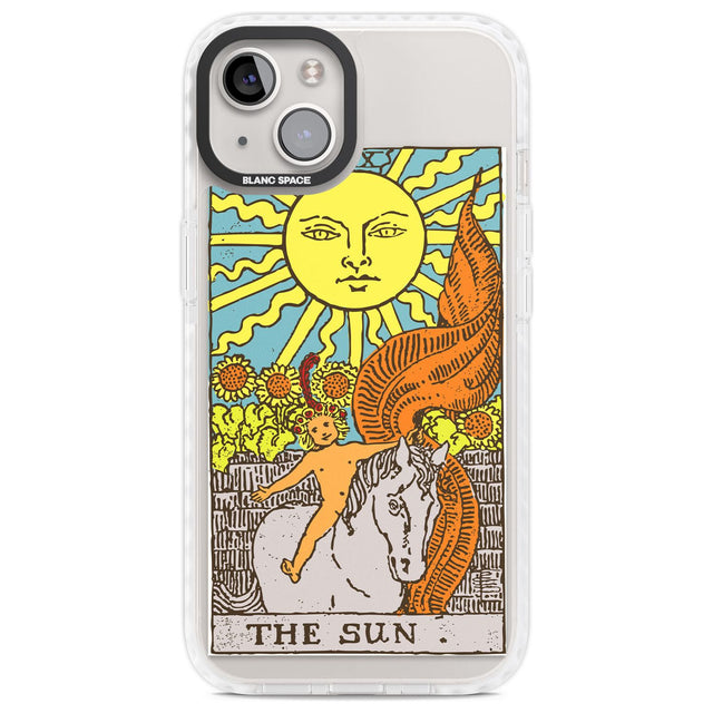 Personalised The Sun Tarot Card - Colour Custom Phone Case iPhone 13 / Impact Case,iPhone 14 / Impact Case,iPhone 15 Plus / Impact Case,iPhone 15 / Impact Case Blanc Space