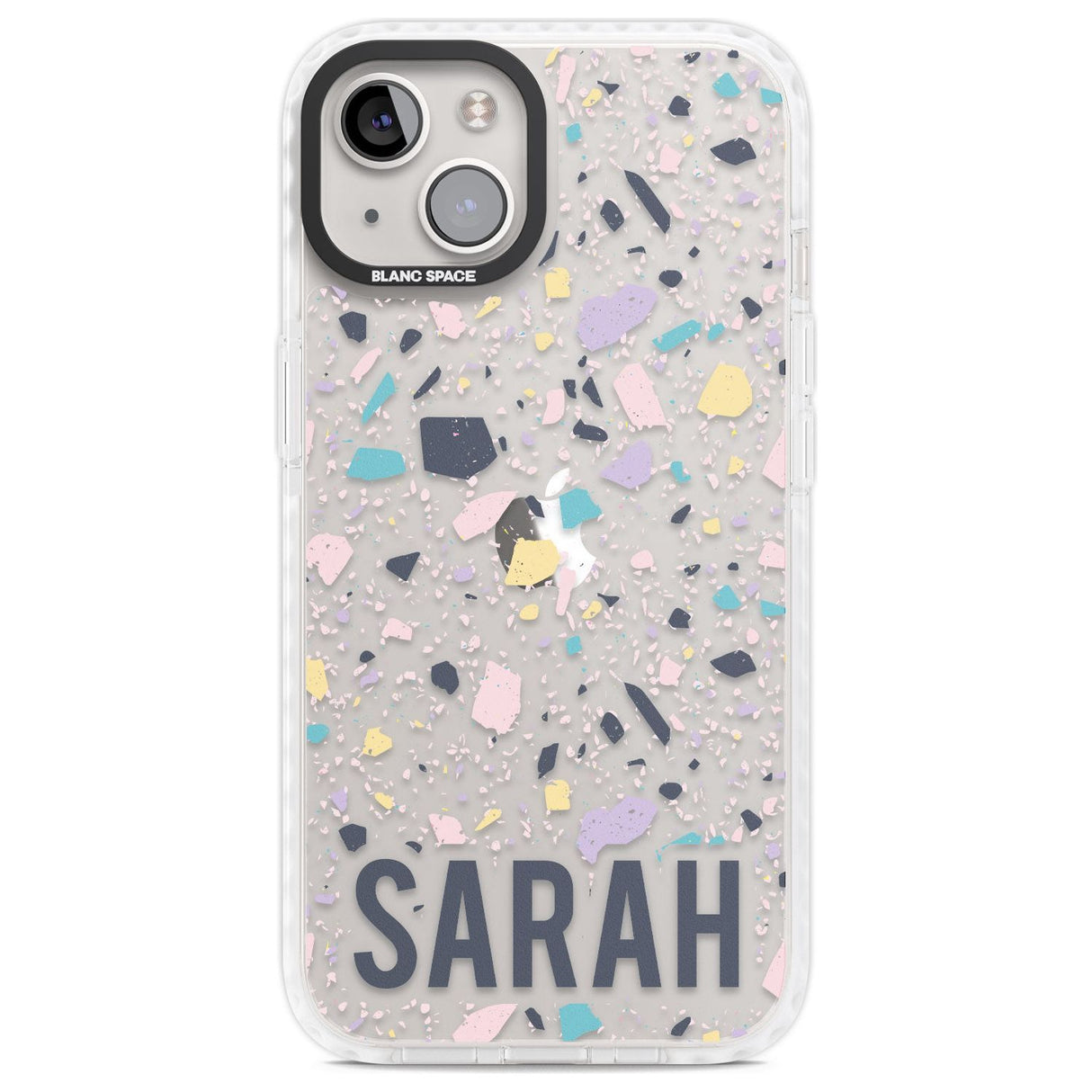 Personalised Terrazzo - Pink, Purple, Blue Custom Phone Case iPhone 13 / Impact Case,iPhone 14 / Impact Case,iPhone 15 Plus / Impact Case,iPhone 15 / Impact Case Blanc Space