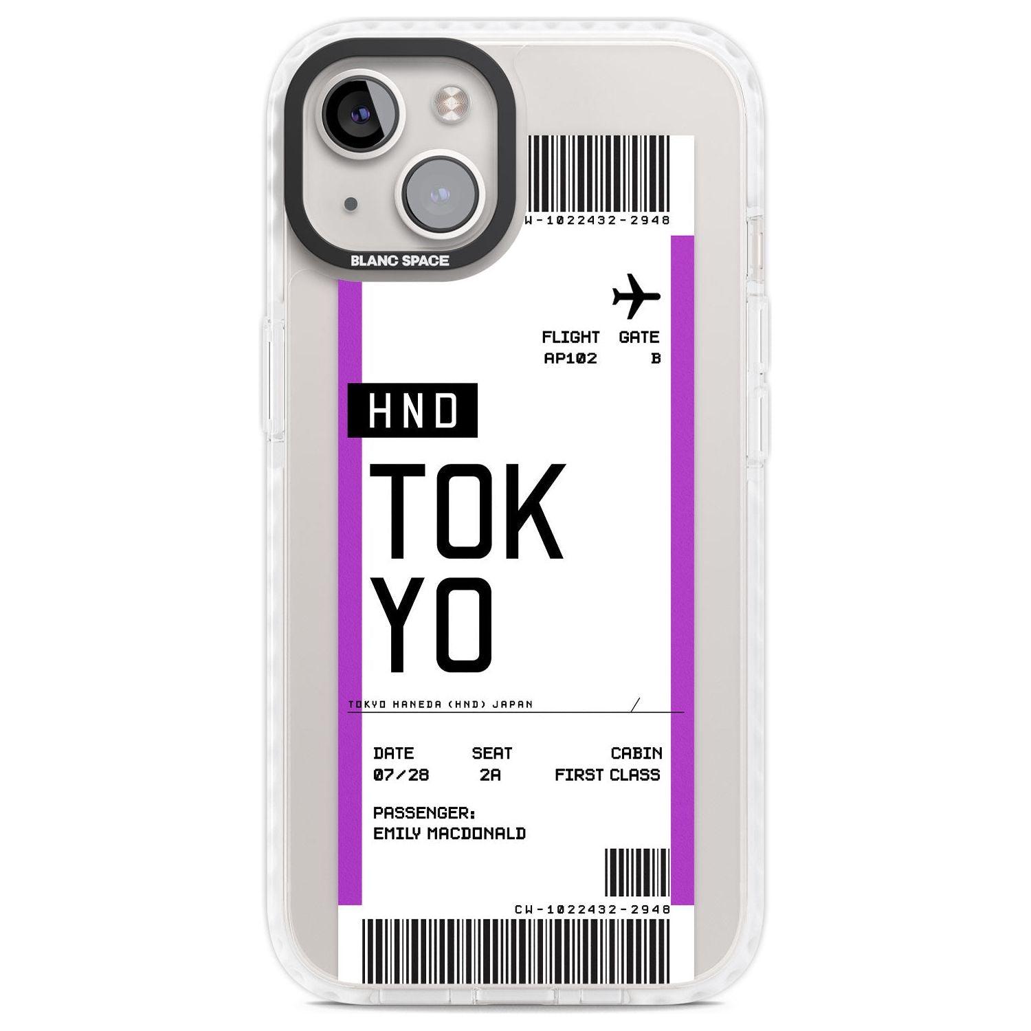Personalised Tokyo Boarding Pass
