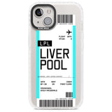 Personalised Liverpool Boarding Pass Custom Phone Case iPhone 13 / Impact Case,iPhone 14 / Impact Case,iPhone 15 Plus / Impact Case,iPhone 15 / Impact Case Blanc Space