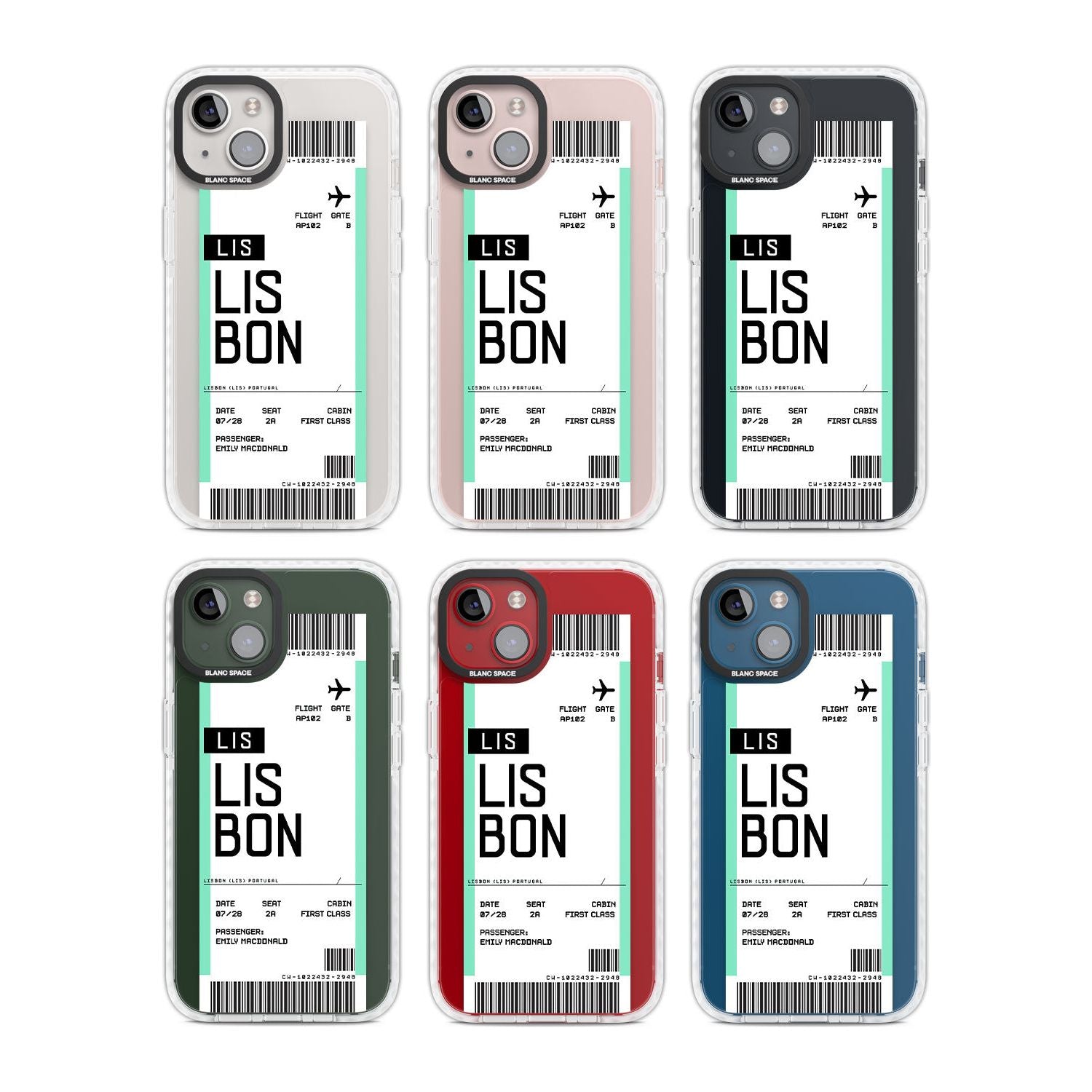 Personalised Lisbon Boarding Pass