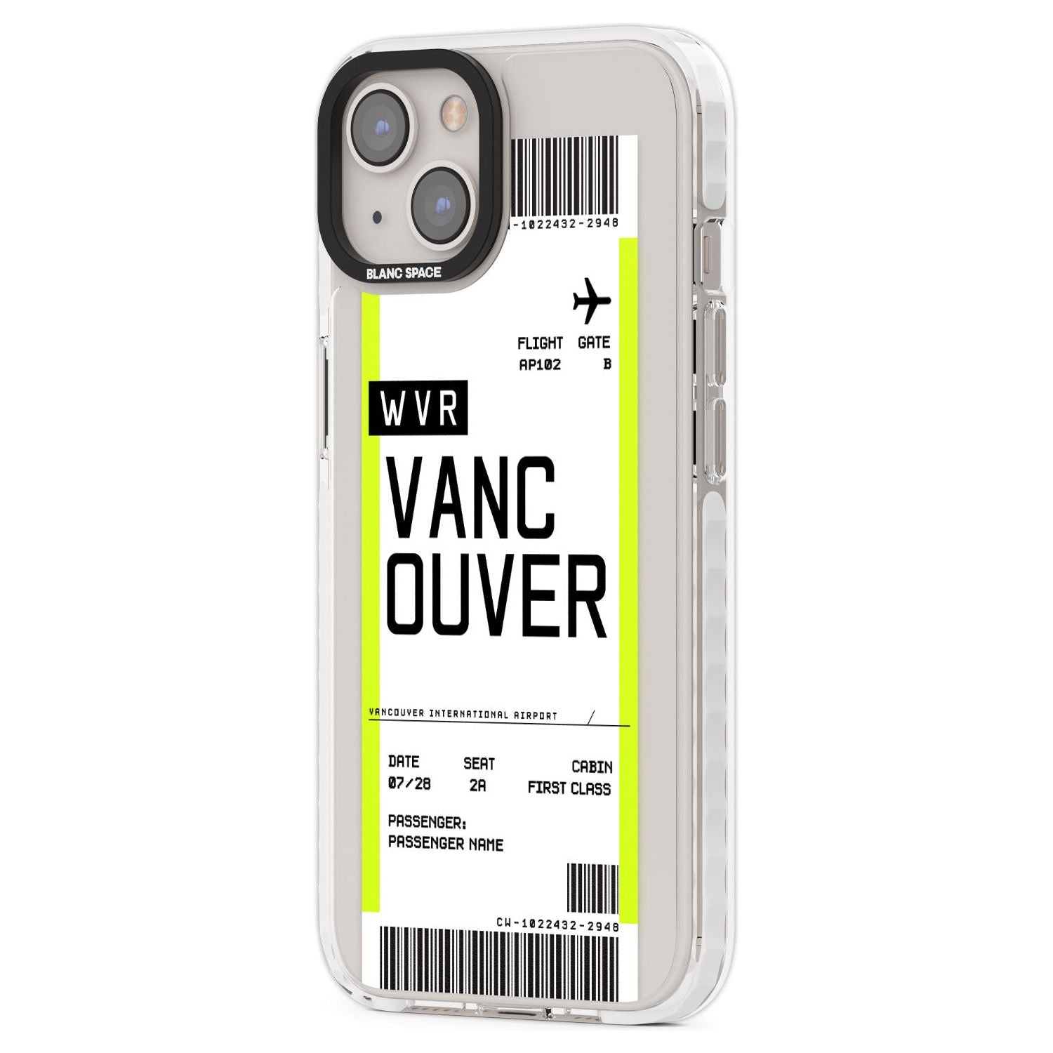 Personalised Vancouver Boarding Pass