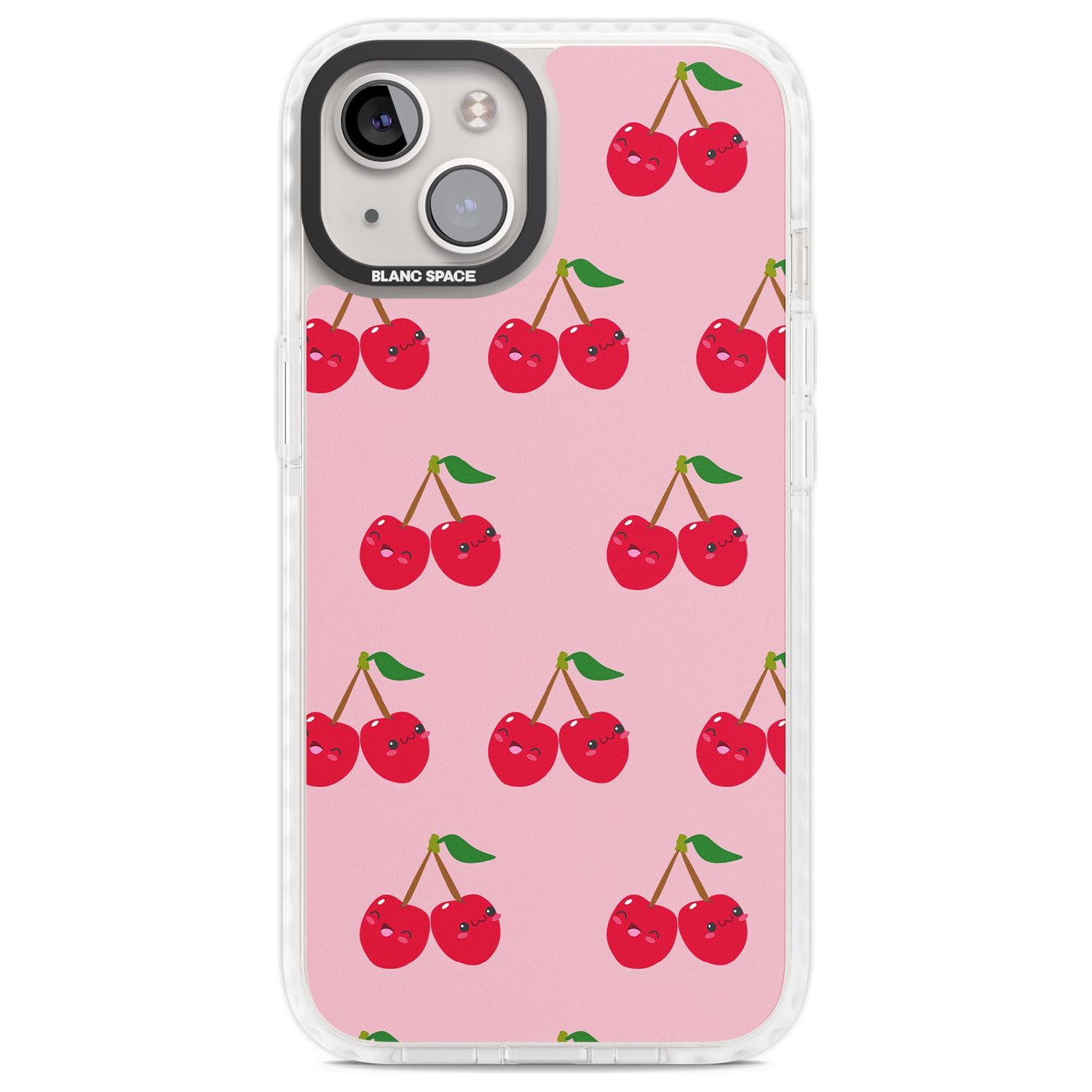 Cheeky Cherry Phone Case iPhone 13 / Impact Case,iPhone 14 / Impact Case,iPhone 15 / Impact Case,iPhone 15 Plus / Impact Case Blanc Space