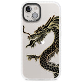 Large Black Dragon Phone Case iPhone 13 / Impact Case,iPhone 14 / Impact Case,iPhone 15 Plus / Impact Case,iPhone 15 / Impact Case Blanc Space