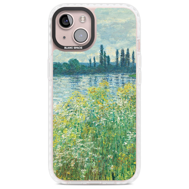 Banks of the Seine by Claude Monet Phone Case iPhone 13 / Impact Case,iPhone 14 / Impact Case,iPhone 15 Plus / Impact Case,iPhone 15 / Impact Case Blanc Space