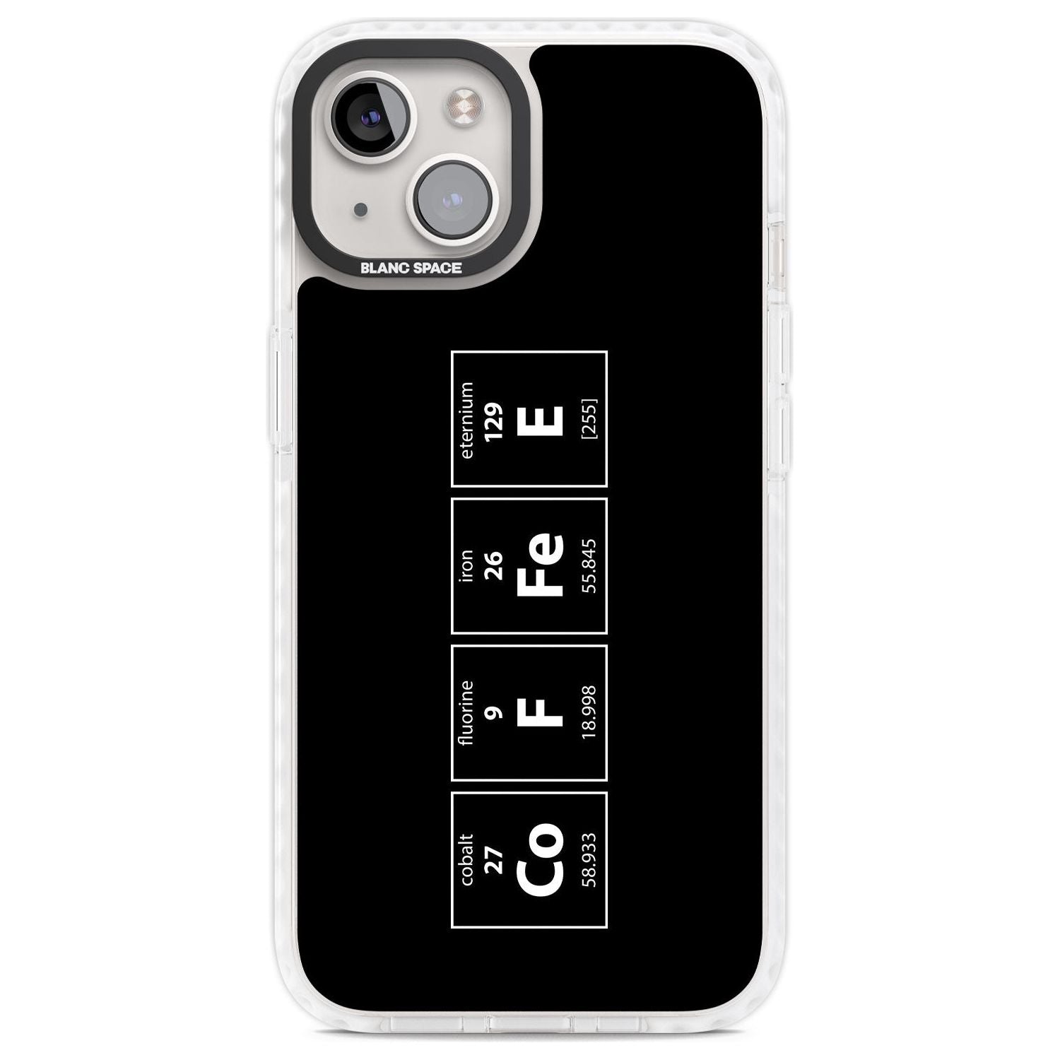 Coffee Element (Black) Phone Case iPhone 13 / Impact Case,iPhone 14 / Impact Case,iPhone 15 Plus / Impact Case,iPhone 15 / Impact Case Blanc Space