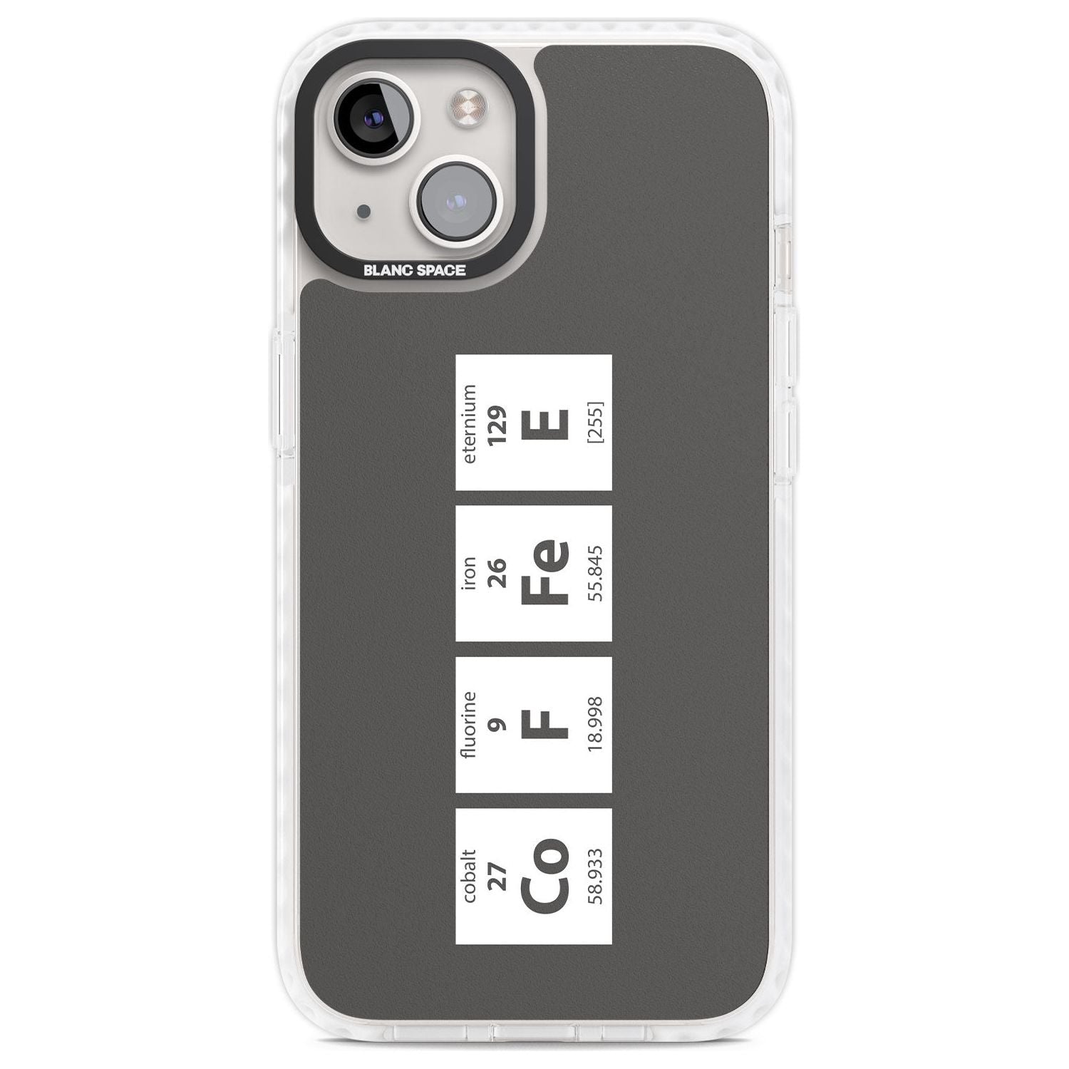 Coffee Element (Grey) Phone Case iPhone 13 / Impact Case,iPhone 14 / Impact Case,iPhone 15 Plus / Impact Case,iPhone 15 / Impact Case Blanc Space