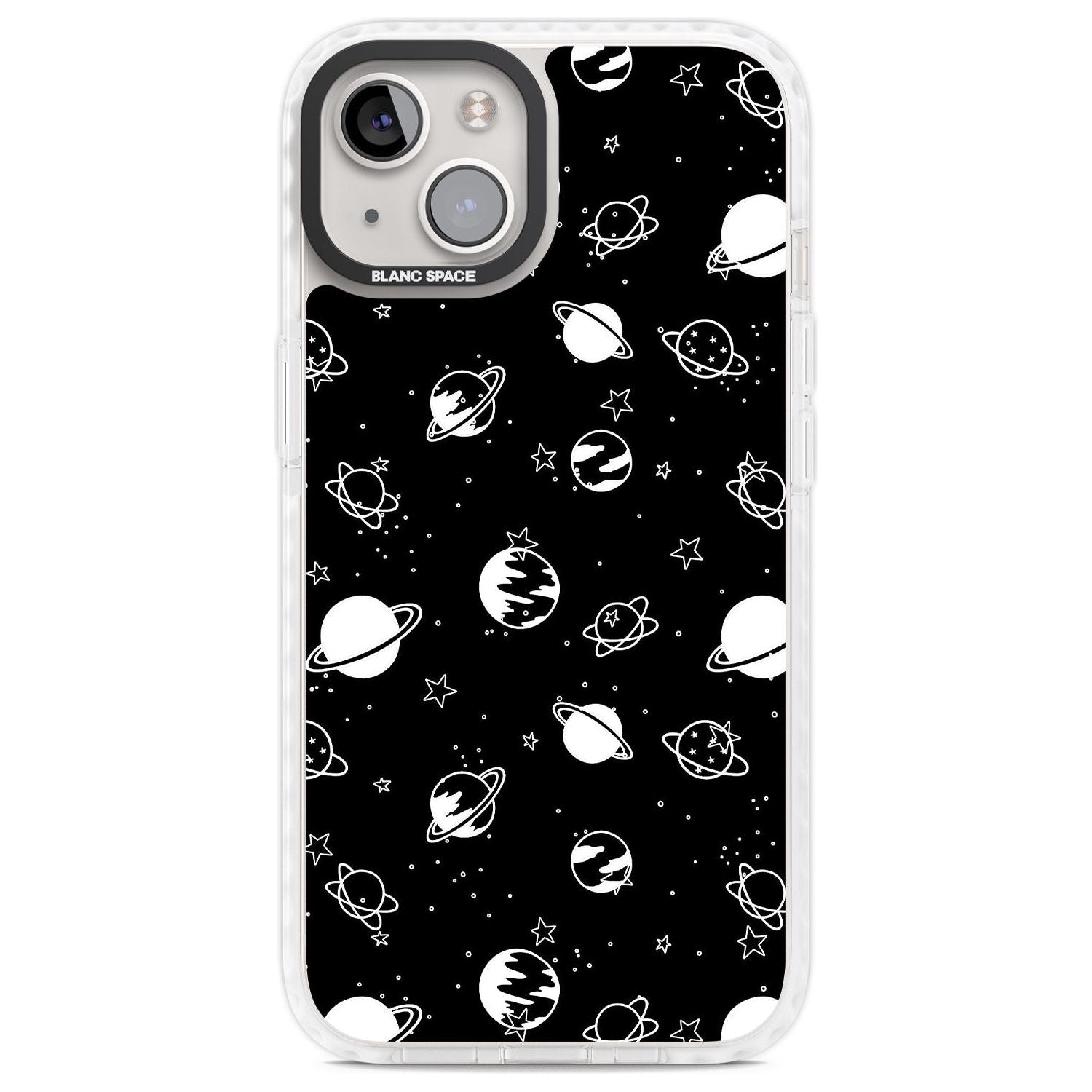 White Planets On Black
