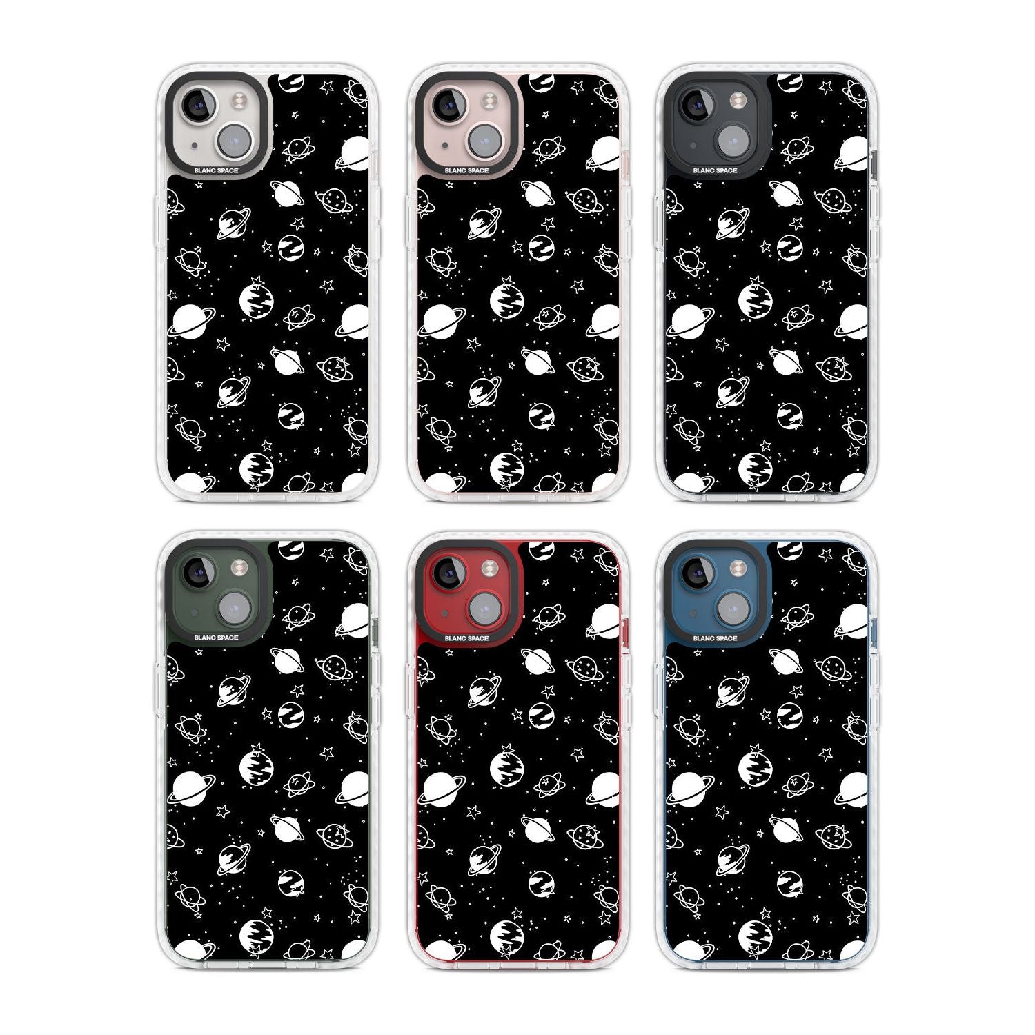 White Planets On Black