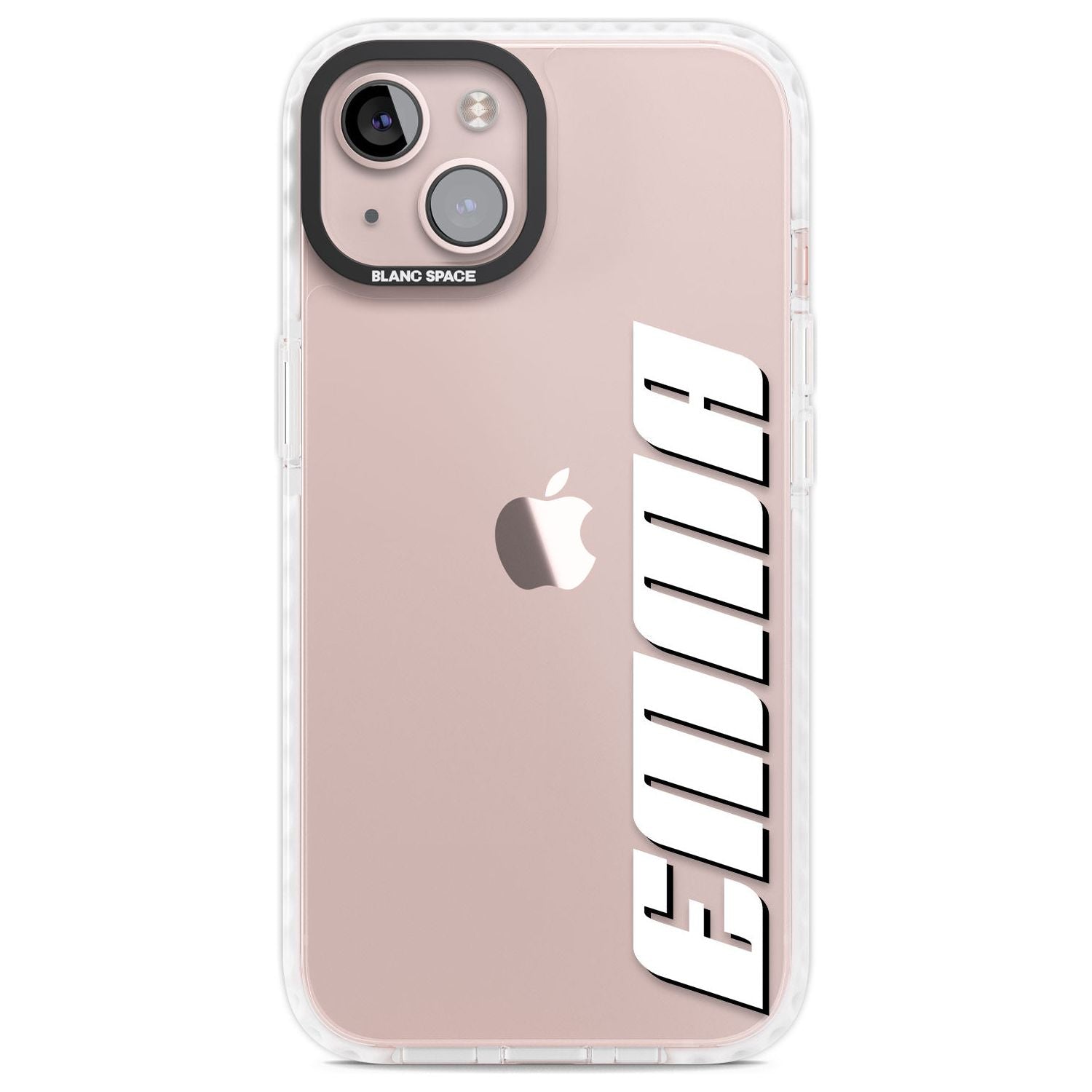 Personalised Clear Text  4B Custom Phone Case iPhone 13 / Impact Case,iPhone 14 / Impact Case,iPhone 15 Plus / Impact Case,iPhone 15 / Impact Case Blanc Space