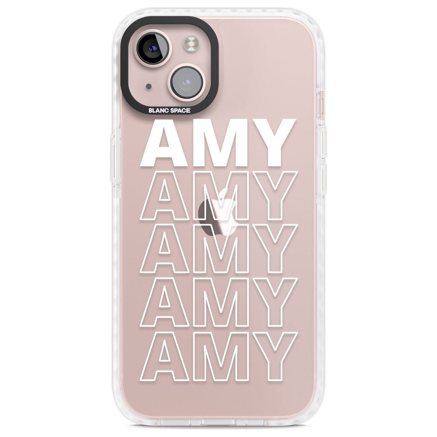 Personalised Clear Text  5C Custom Phone Case iPhone 13 / Impact Case,iPhone 14 / Impact Case,iPhone 15 Plus / Impact Case,iPhone 15 / Impact Case Blanc Space