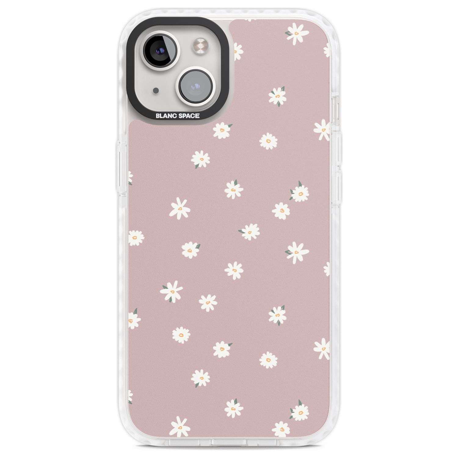 Dark Pink Cute Floral Design Phone Case iPhone 13 / Impact Case,iPhone 14 / Impact Case,iPhone 15 Plus / Impact Case,iPhone 15 / Impact Case Blanc Space