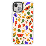 Mixed Kawaii Food Icons - Solid Phone Case iPhone 13 / Impact Case,iPhone 14 / Impact Case,iPhone 15 Plus / Impact Case,iPhone 15 / Impact Case Blanc Space