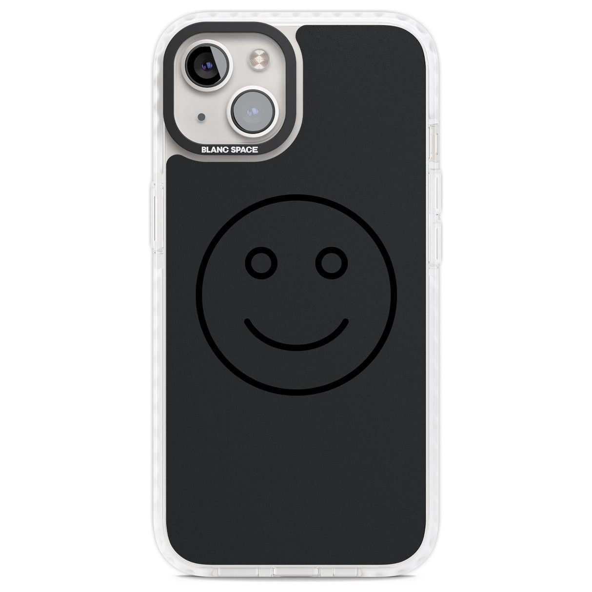 Dark Smiley Face Phone Case iPhone 13 / Impact Case,iPhone 14 / Impact Case,iPhone 15 Plus / Impact Case,iPhone 15 / Impact Case Blanc Space