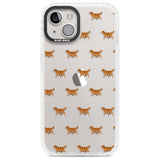 Golden Retriever Dog Pattern Clear Phone Case iPhone 13 / Impact Case,iPhone 14 / Impact Case,iPhone 15 / Impact Case,iPhone 15 Plus / Impact Case Blanc Space