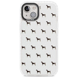 German Shorthaired Pointer Dog Pattern Phone Case iPhone 13 / Impact Case,iPhone 14 / Impact Case,iPhone 15 Plus / Impact Case,iPhone 15 / Impact Case Blanc Space