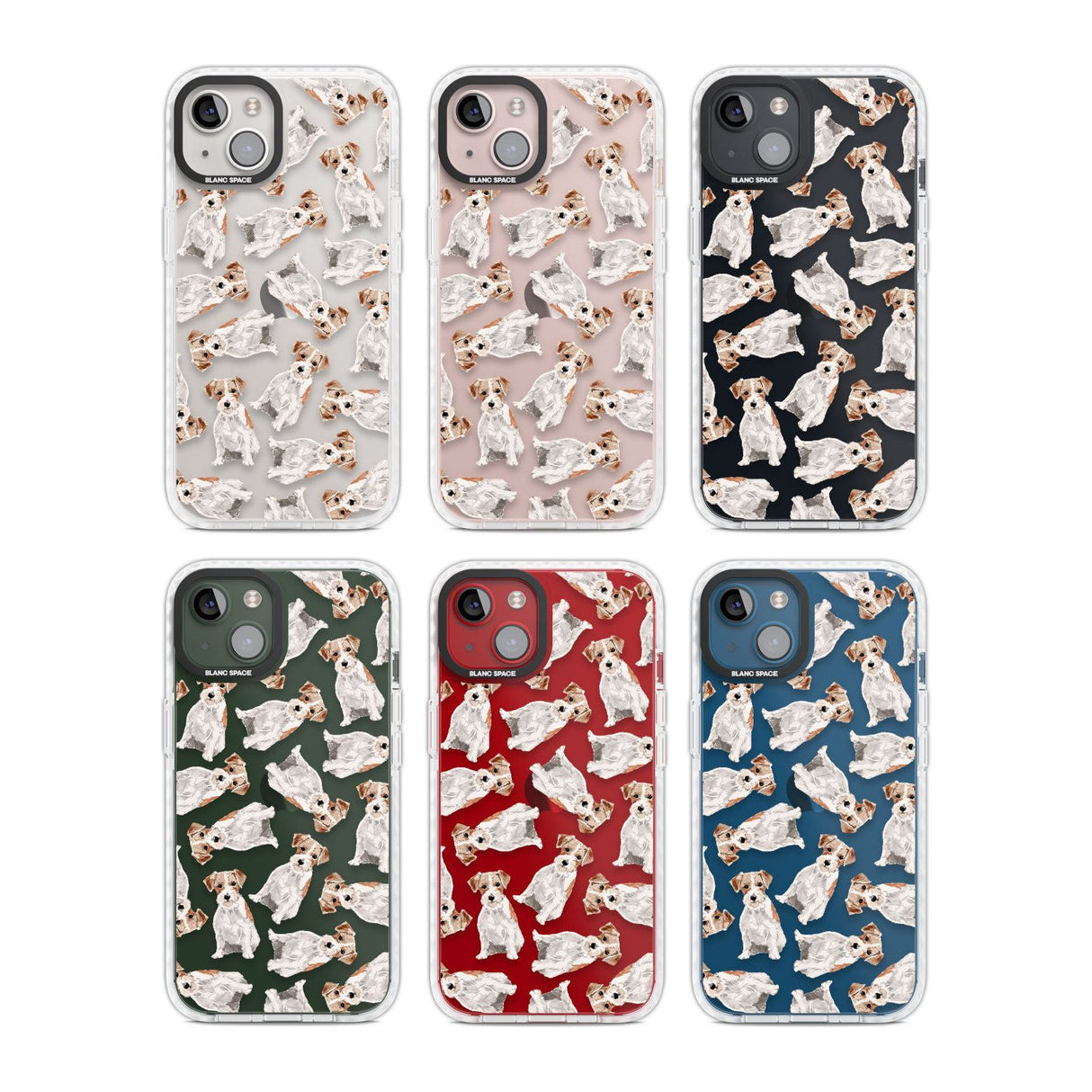 Wirehaired Jack Russell Watercolour Dog Pattern