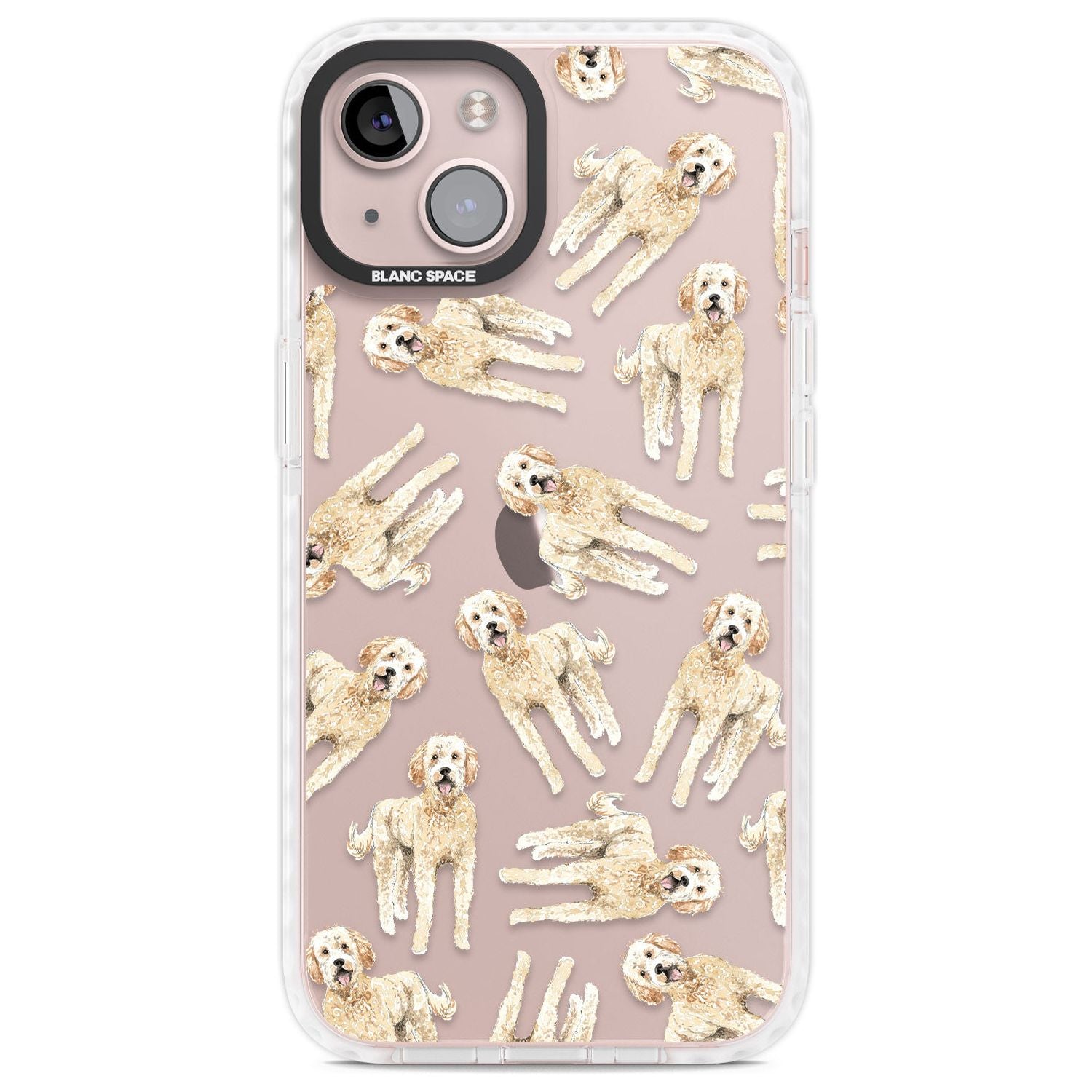 Goldendoodle Watercolour Dog Pattern