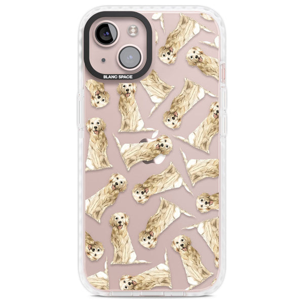 Golden Retriever Watercolor Pattern