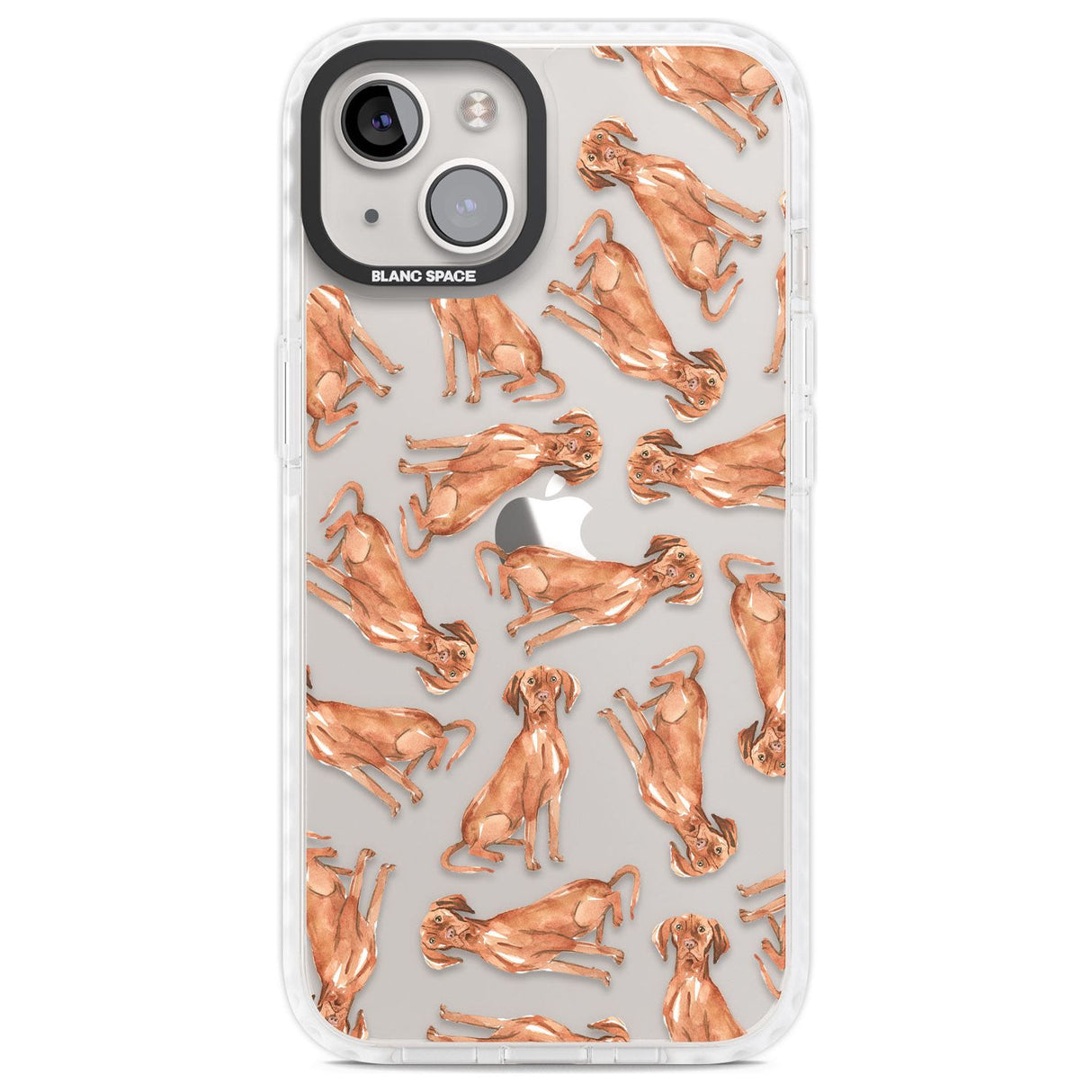 Hungarian Vizsla Watercolour Dog Pattern Phone Case iPhone 13 / Impact Case,iPhone 14 / Impact Case,iPhone 15 Plus / Impact Case,iPhone 15 / Impact Case Blanc Space