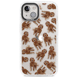 Labradoodle (Brown) Watercolour Dog Pattern Phone Case iPhone 13 / Impact Case,iPhone 14 / Impact Case,iPhone 15 Plus / Impact Case,iPhone 15 / Impact Case Blanc Space