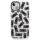 Cockapoo (Black) Watercolour Dog Pattern Phone Case iPhone 13 / Impact Case,iPhone 14 / Impact Case,iPhone 15 Plus / Impact Case,iPhone 15 / Impact Case Blanc Space