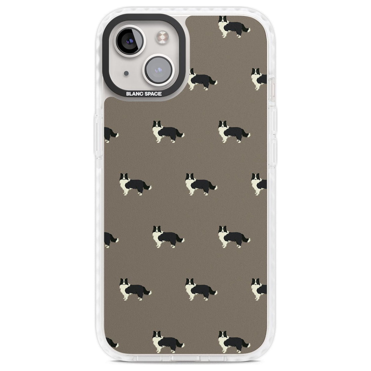 Border Collie Dog Pattern Phone Case iPhone 13 / Impact Case,iPhone 14 / Impact Case,iPhone 15 Plus / Impact Case,iPhone 15 / Impact Case Blanc Space