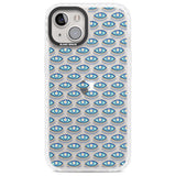 Eyes & Crosses (Clear) Psychedelic Eyes Pattern Phone Case iPhone 13 / Impact Case,iPhone 14 / Impact Case,iPhone 15 Plus / Impact Case,iPhone 15 / Impact Case Blanc Space