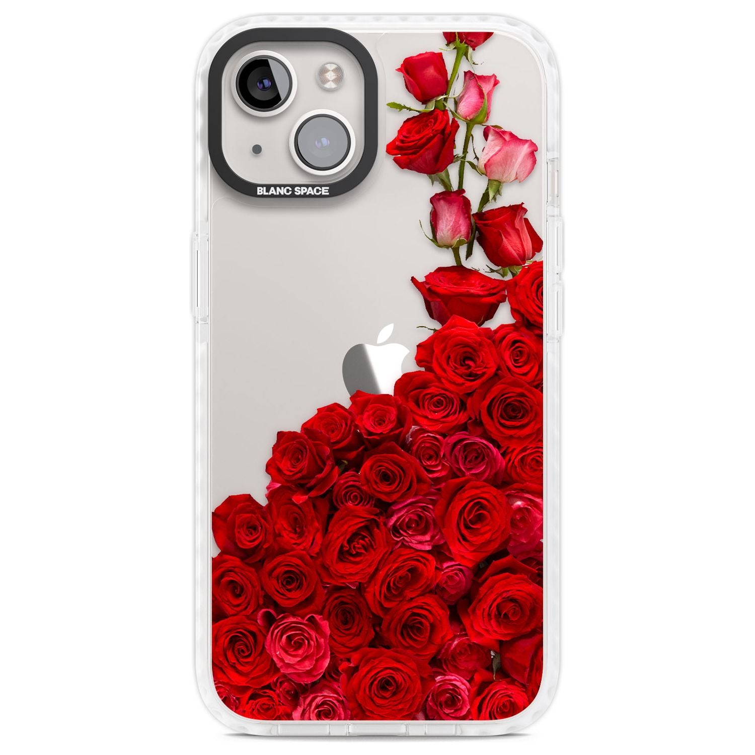 Floral Roses Phone Case iPhone 13 / Impact Case,iPhone 14 / Impact Case,iPhone 15 / Impact Case,iPhone 15 Plus / Impact Case Blanc Space