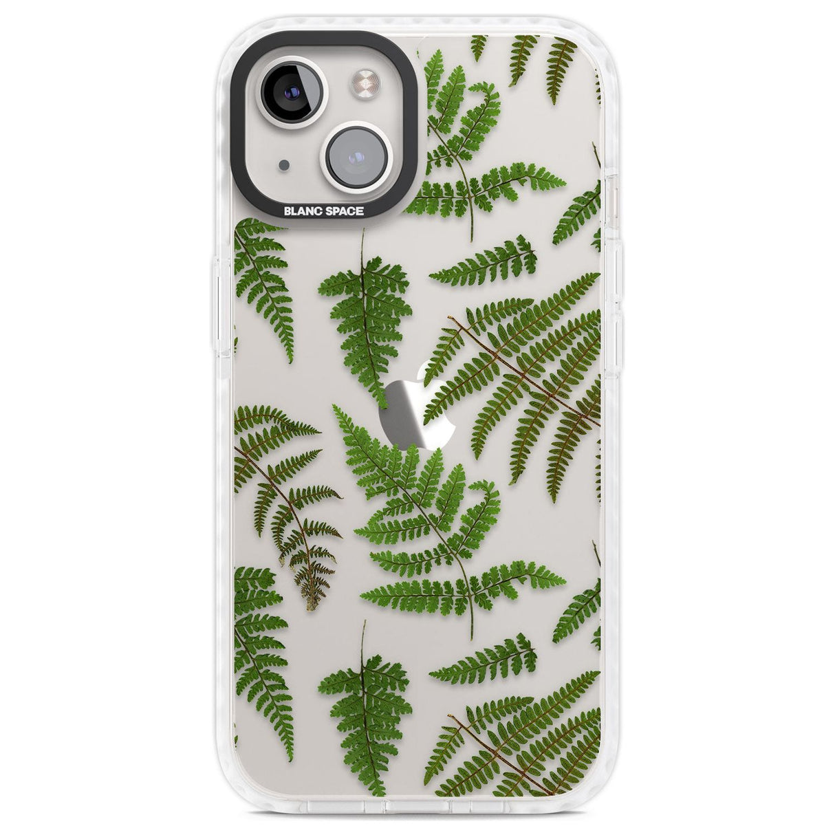 Leafy Ferns Phone Case iPhone 13 / Impact Case,iPhone 14 / Impact Case,iPhone 15 Plus / Impact Case,iPhone 15 / Impact Case Blanc Space