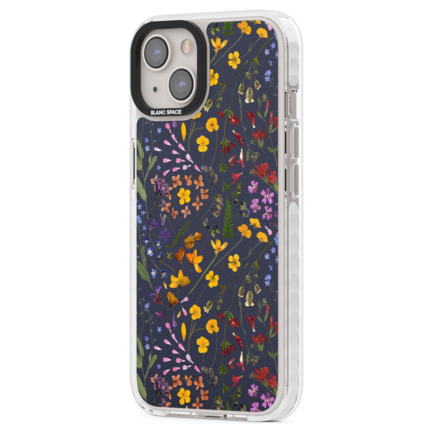 Wildflower Leaves Cluster Navy