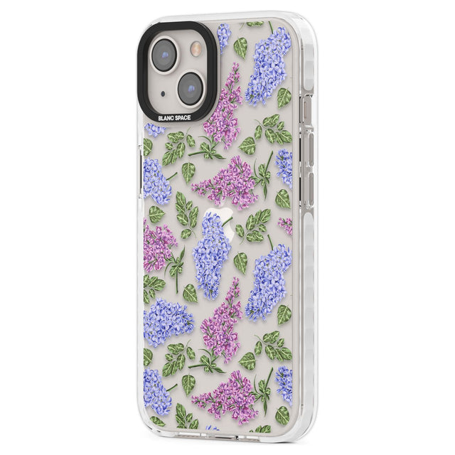 Purple Blossoms Transparent Floral