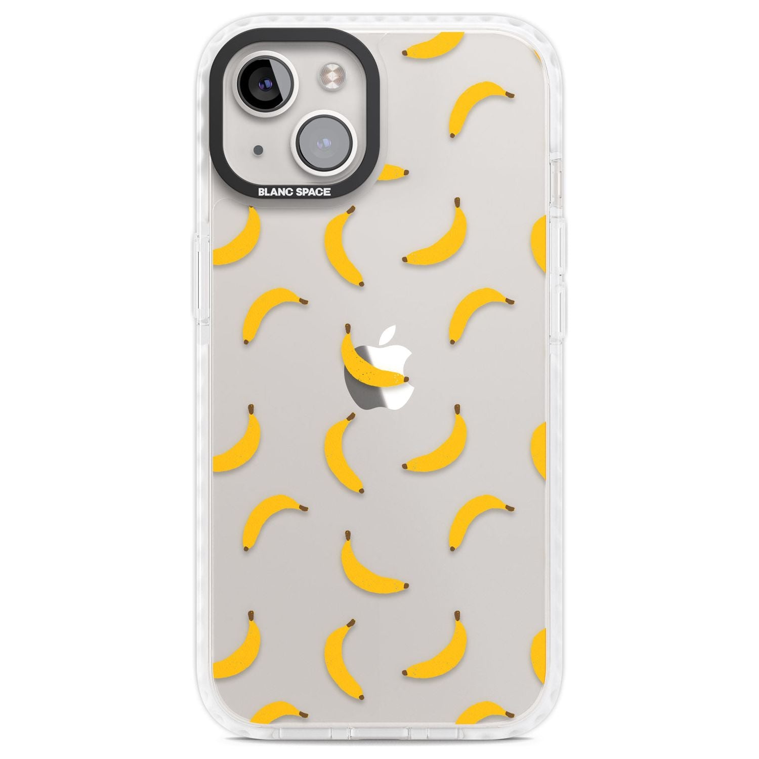 Banana Pattern Phone Case iPhone 13 / Impact Case,iPhone 14 / Impact Case,iPhone 15 Plus / Impact Case,iPhone 15 / Impact Case Blanc Space