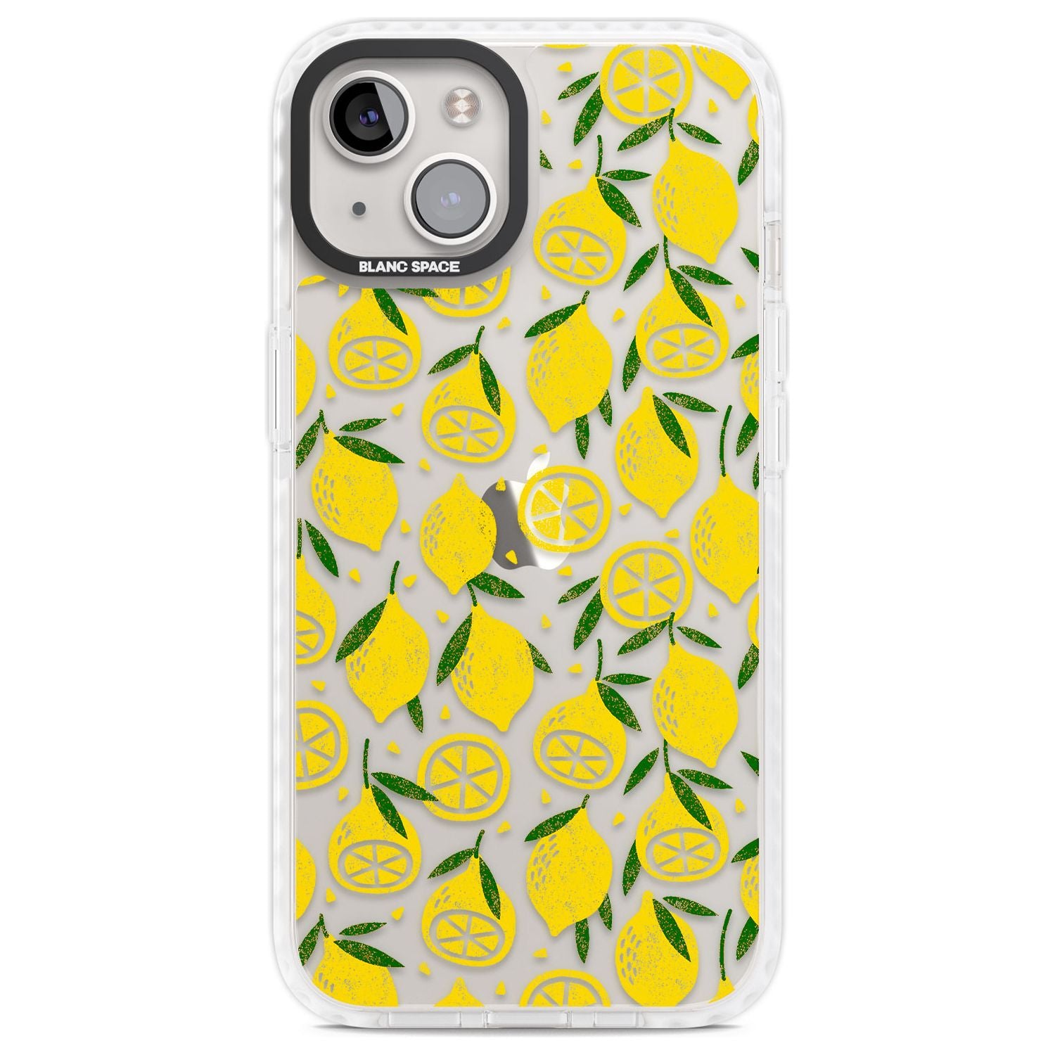 Bright Lemon Fruity Pattern Phone Case iPhone 13 / Impact Case,iPhone 14 / Impact Case,iPhone 15 Plus / Impact Case,iPhone 15 / Impact Case Blanc Space