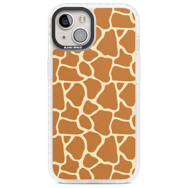 Giraffe Pattern Phone Case iPhone 13 / Impact Case,iPhone 14 / Impact Case,iPhone 15 Plus / Impact Case,iPhone 15 / Impact Case Blanc Space