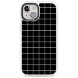 Simplistic Large Grid Pattern Black