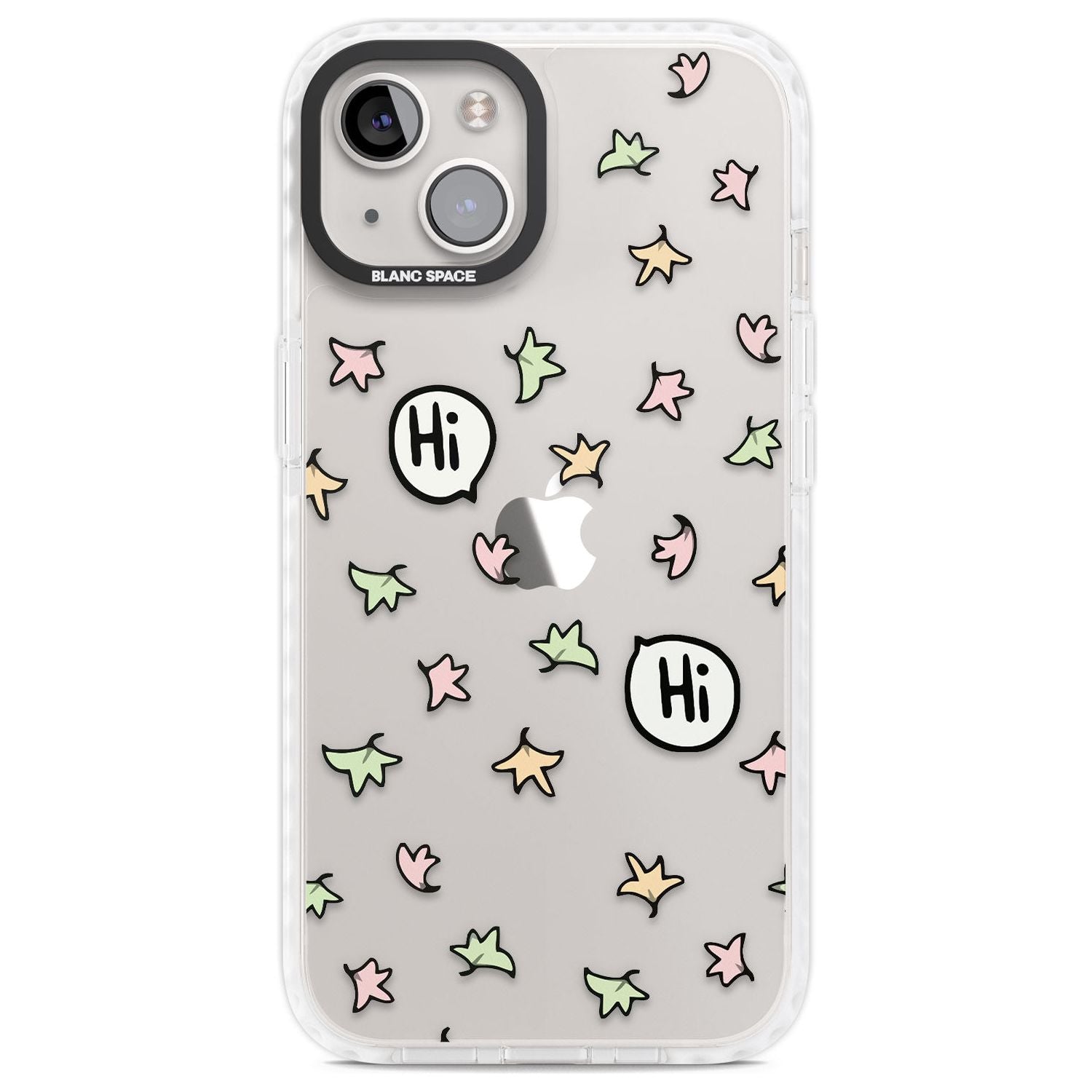 Heartstopper Leaves Pattern Phone Case iPhone 13 / Impact Case,iPhone 14 / Impact Case,iPhone 15 Plus / Impact Case,iPhone 15 / Impact Case Blanc Space