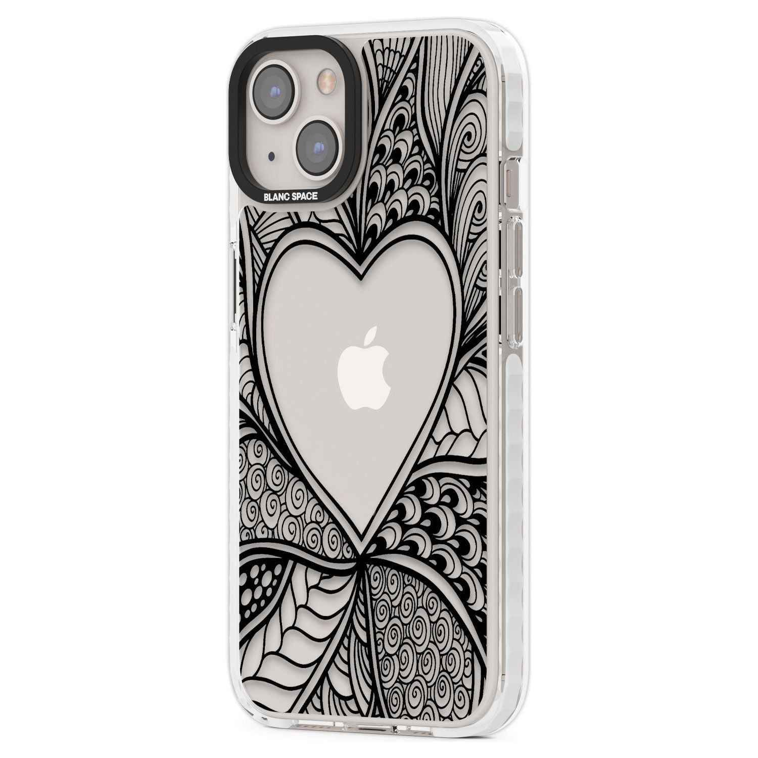 Black Henna Heart