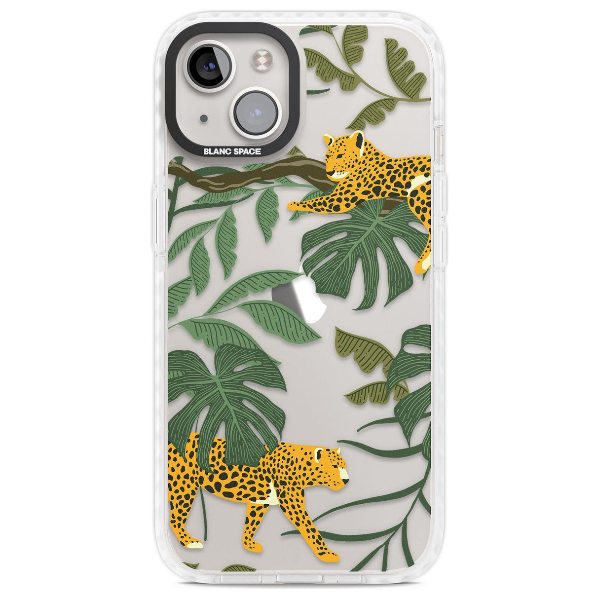 Two Jaguars & Foliage Jungle Cat Pattern