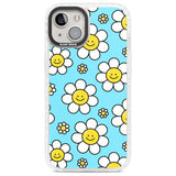 Daisy Faces Kawaii Pattern Phone Case iPhone 13 / Impact Case,iPhone 14 / Impact Case,iPhone 15 Plus / Impact Case,iPhone 15 / Impact Case Blanc Space