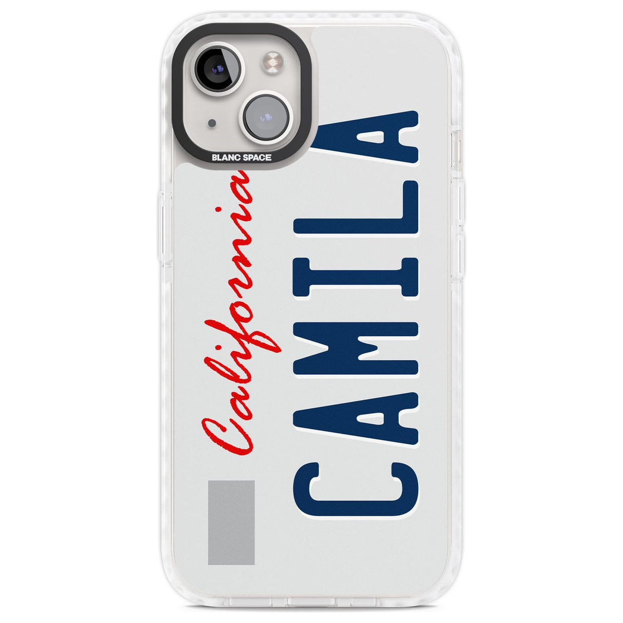 California License Plate Custom Phone Case iPhone 13 / Impact Case,iPhone 14 / Impact Case,iPhone 15 Plus / Impact Case,iPhone 15 / Impact Case Blanc Space