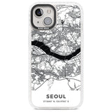 Map of Seoul, South Korea Phone Case iPhone 13 / Impact Case,iPhone 14 / Impact Case,iPhone 15 Plus / Impact Case,iPhone 15 / Impact Case Blanc Space