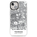 Map of Tehran, Iran Phone Case iPhone 13 / Impact Case,iPhone 14 / Impact Case,iPhone 15 / Impact Case,iPhone 15 Plus / Impact Case Blanc Space