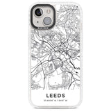 Map of Leeds, England Phone Case iPhone 13 / Impact Case,iPhone 14 / Impact Case,iPhone 15 Plus / Impact Case,iPhone 15 / Impact Case Blanc Space