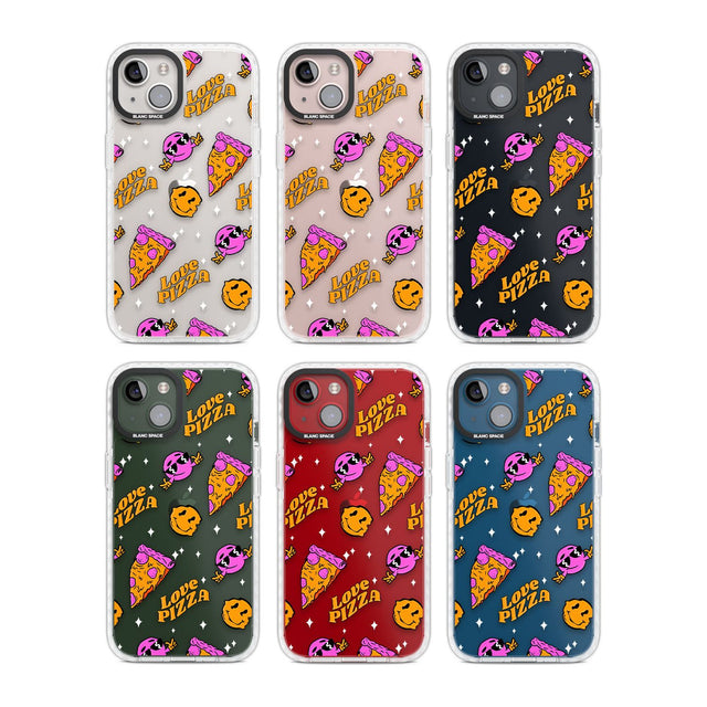 Psychedelic Love Pizza Pattern (Clear)