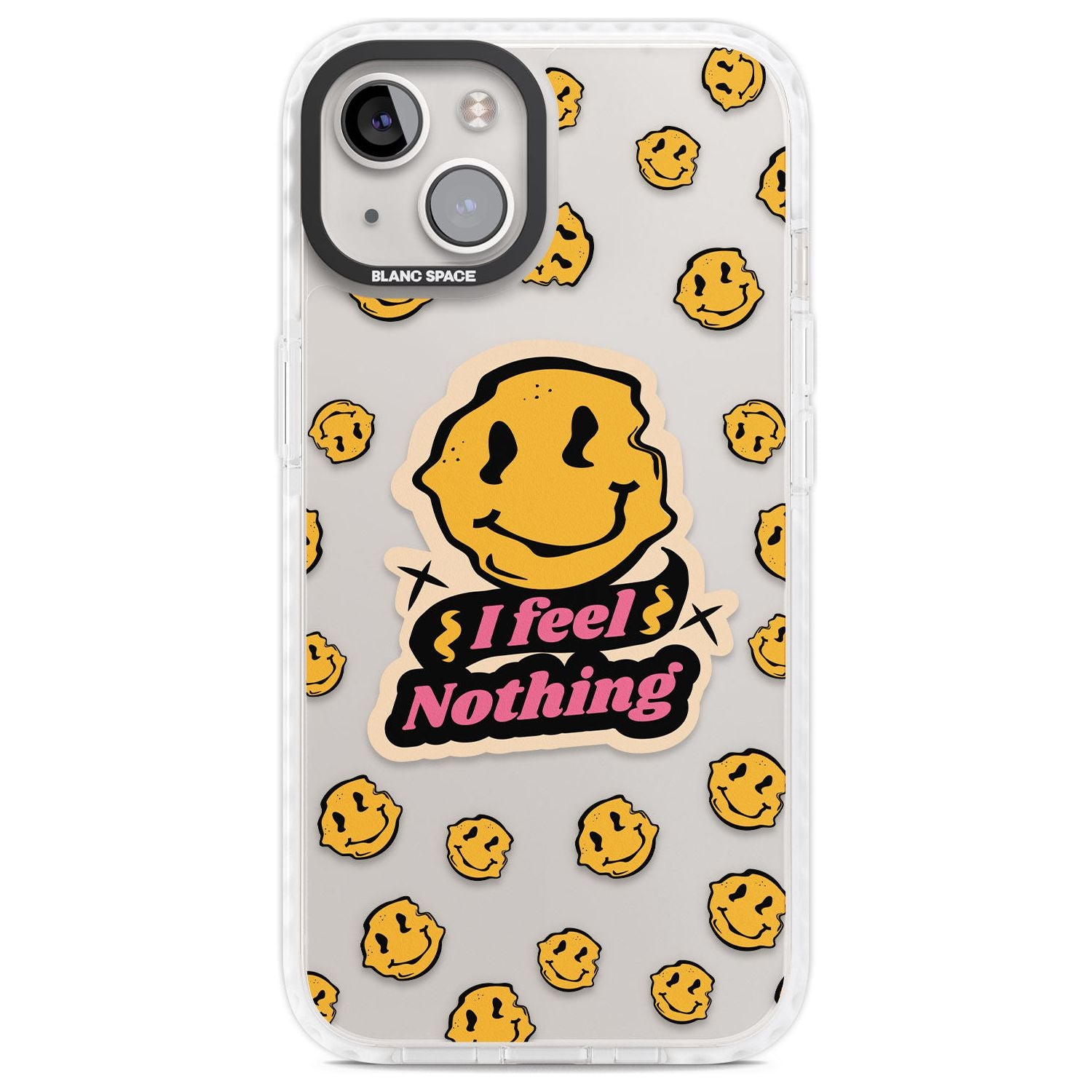 I feel nothing (Clear) Phone Case iPhone 13 / Impact Case,iPhone 14 / Impact Case,iPhone 15 Plus / Impact Case,iPhone 15 / Impact Case Blanc Space